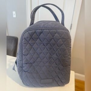 Vera Bradley Gray Quilted lunch bag